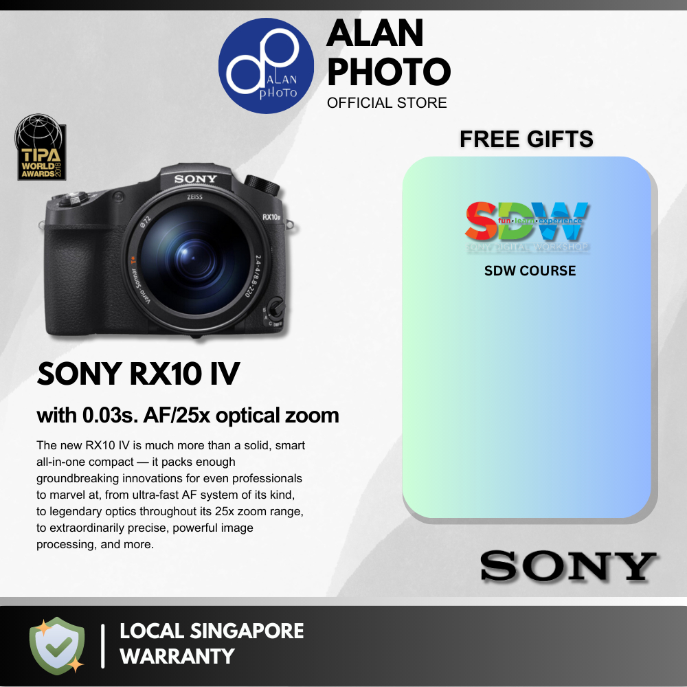Sony CyberShot DSC-RX10 IV/RX10 Mark IV/RX10M4 Digital Camera | Sony  Singapore Warranty
