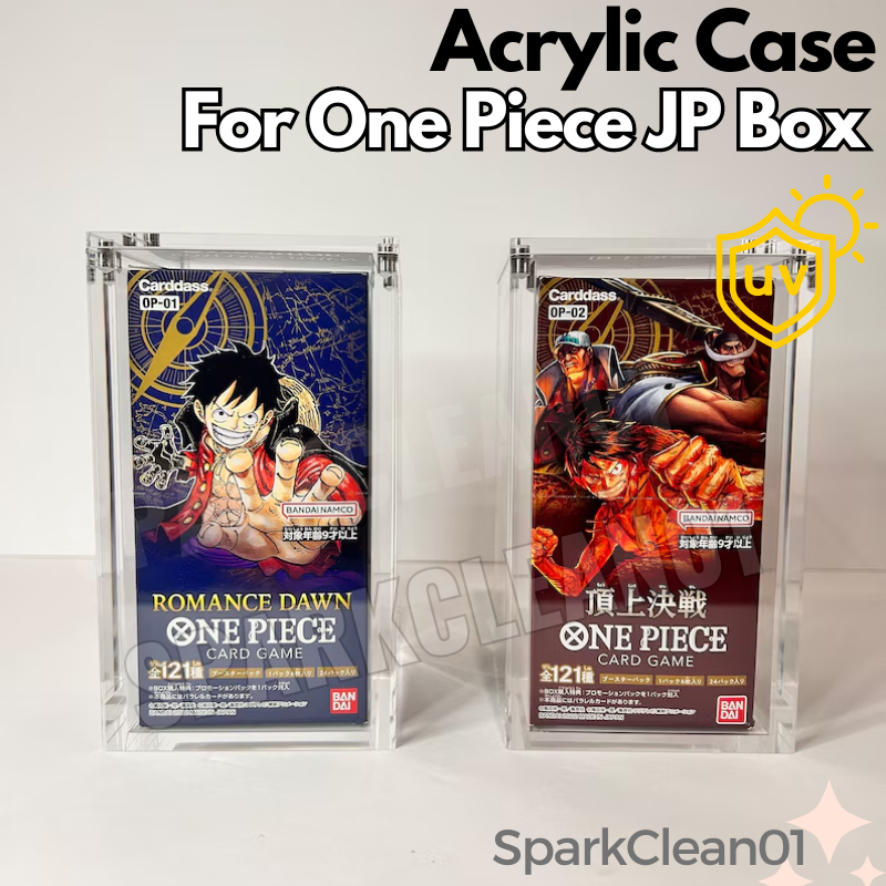 One Piece Acrylic Box Japanese Booster Case | Good Fit UV Proof TCG Card  Game OP EB | Shopee Singapore