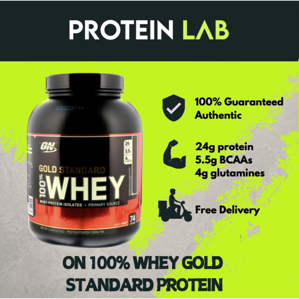 [ProteinLab] Optimum Nutrition 100% Whey Gold Standard Protein Powder ...