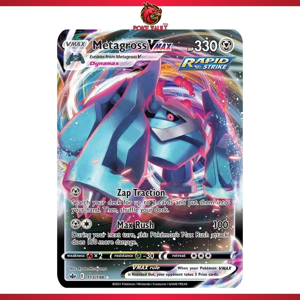 Metagross VMAX 113/198 [SWSH06] Chilling Reign Pokemon TCG | Shopee ...