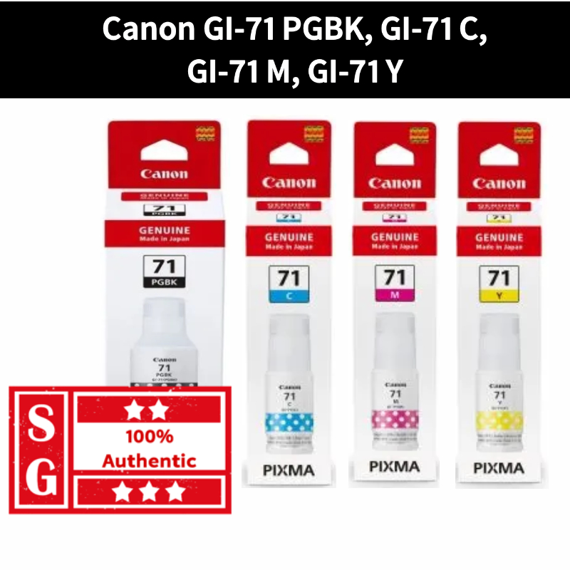 Canon GI-71 Ink Bottle and MC-G04 MC-G07 Maintenance Cartridge Canon ...