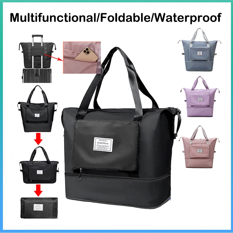 Large Capacity Travel Bag Foldable Waterproof Portable Storage Bag ...