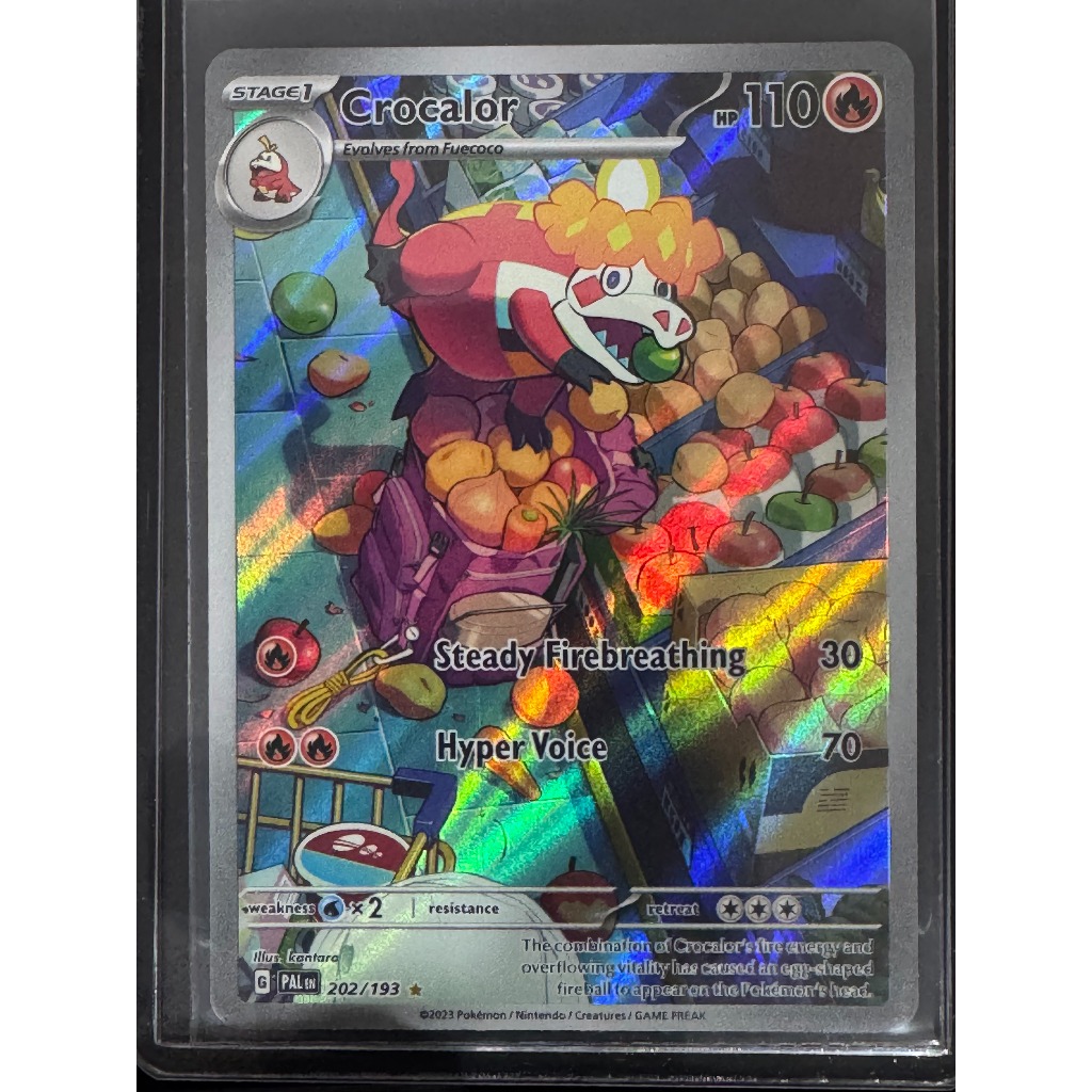 Crocalor 202/193 Illustration Rare SV02: Paldea Evolved | Shopee Singapore