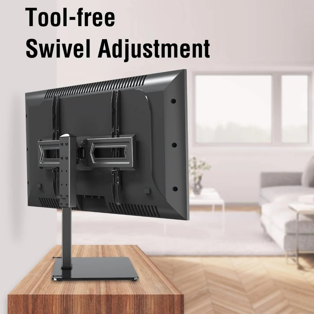 Universal Swivel Table Top TV Stand for Most 37-70 inch LCD LED TVs ...