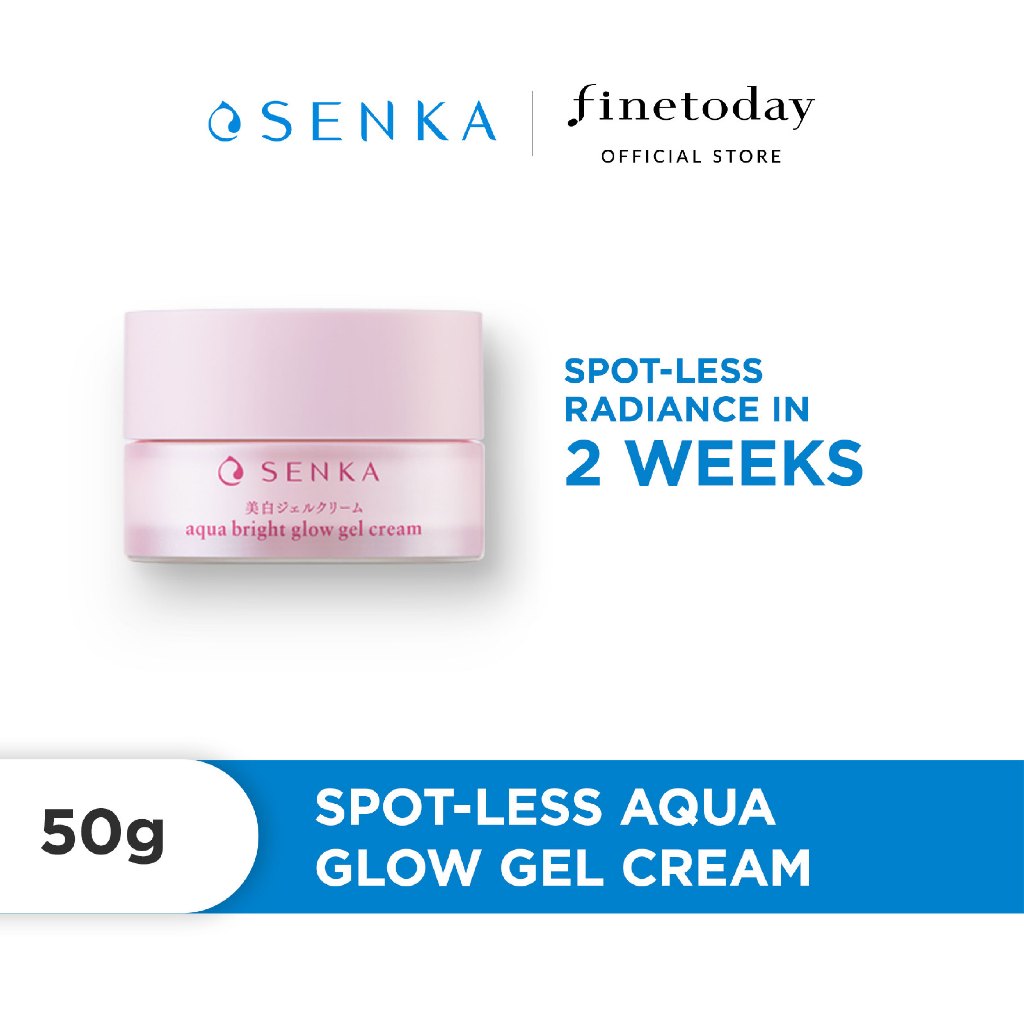 SENKA Aqua Bright Glow Gel Cream (50g) | Shopee Singapore