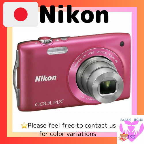 Nikon Digital Camera COOLPIX S3300 Strawberry Pink S3300PK