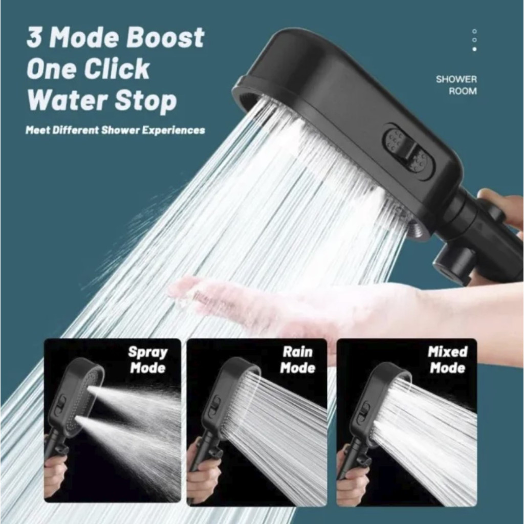 [ SG Ready Stock] 3 In 1 High Pressure Shower Head With Filter Shower ...