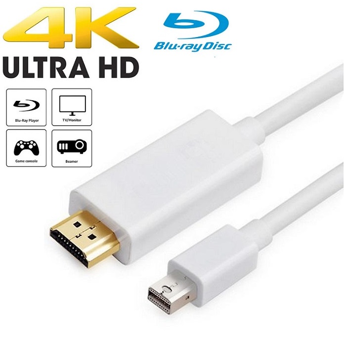 Mini DP Displayport Thunderbolt 2 to HDMI Cable For Macbook Surface ...