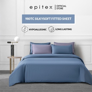 (New Arrival) Epinova Silkysoft 980TC Microfiber Bedsheet | Fitted Sheet | Soft & Comfortable (With Quilt Cover)
