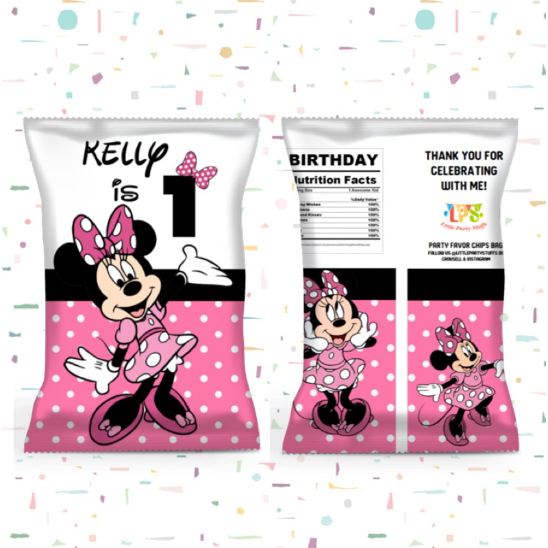 SG CustomMade - Disney Minnie Mouse Customize Personalize Chip Bag ...