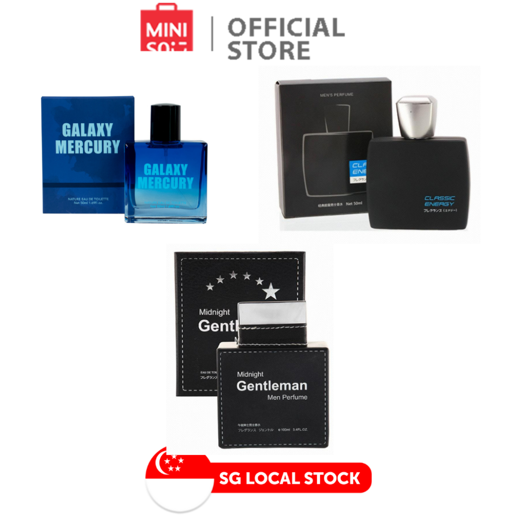 MINISO Men's Eau De Perfume EDT (Noir/Bleu/Classic energy/Memory ...