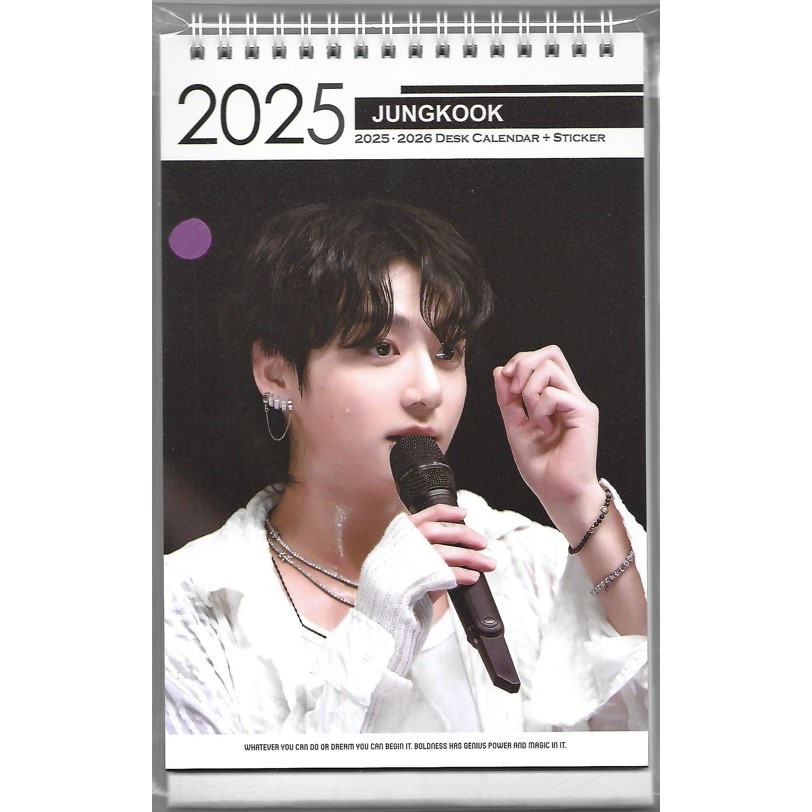 BTS Jungkook Photo Calendar 2025 & 2026 KPOP 202406 Shopee Singapore