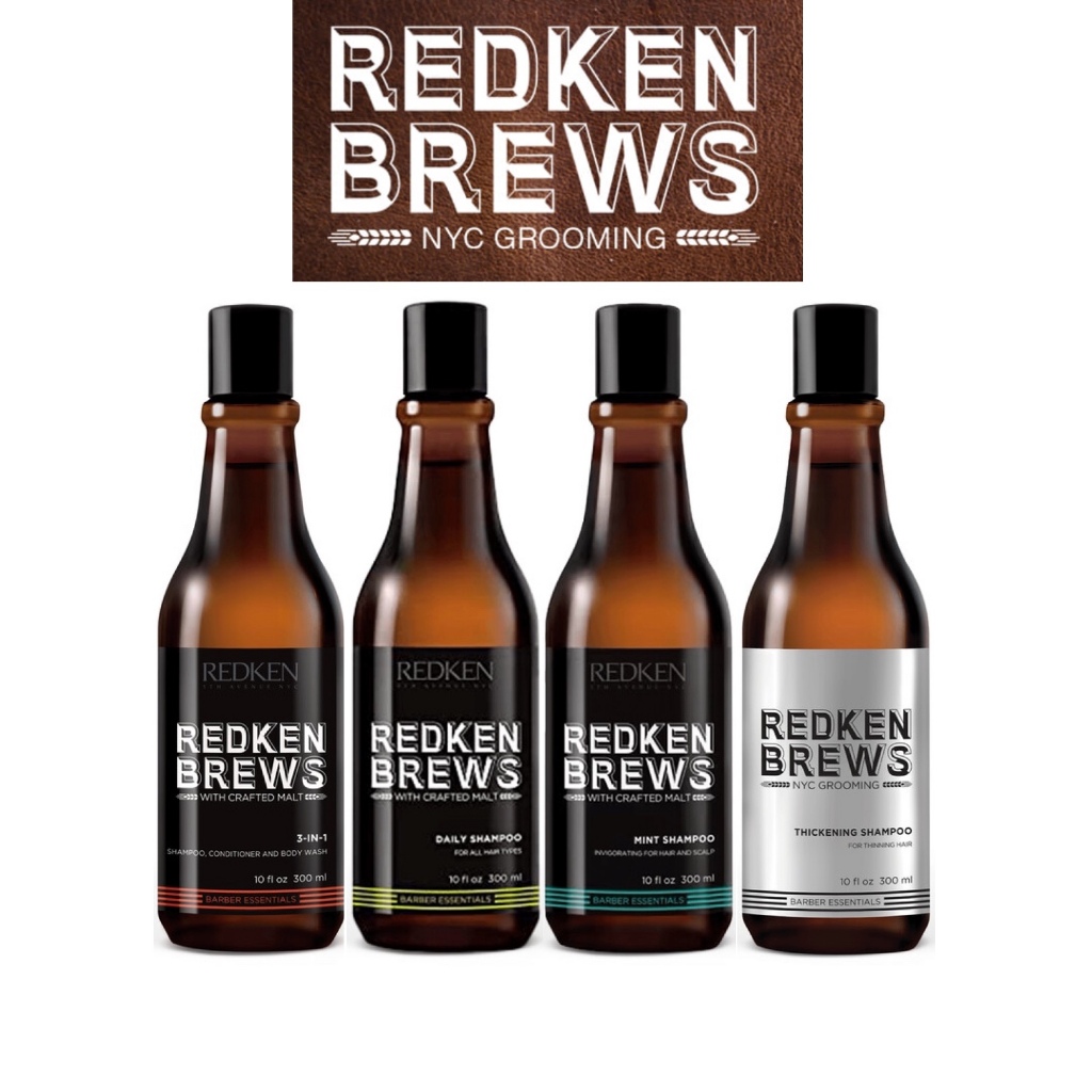 Redken Brews MEN 300ml - Thickening, Mint Clean, 3 In 1 Shampoo ...