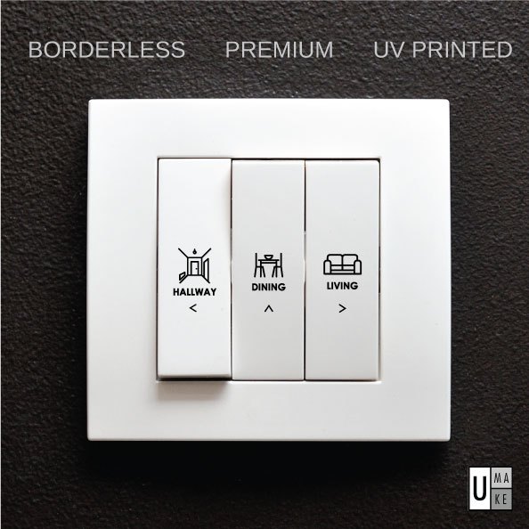 [SG Seller] Mix & Match Switch Label Sticker UV Printed Premium ...