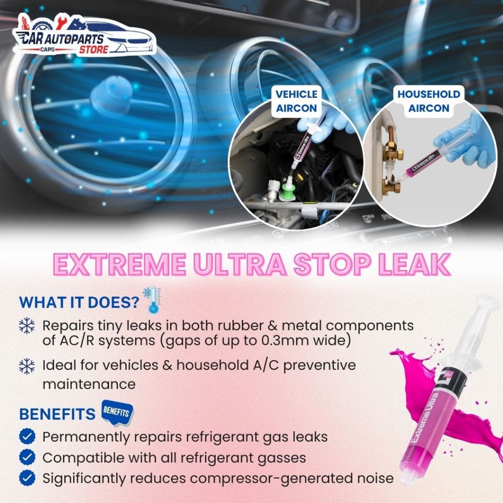 Extreme Ultra Car Aircon Stop Leak 6ML | Errecom A/C Gas Leak Repair