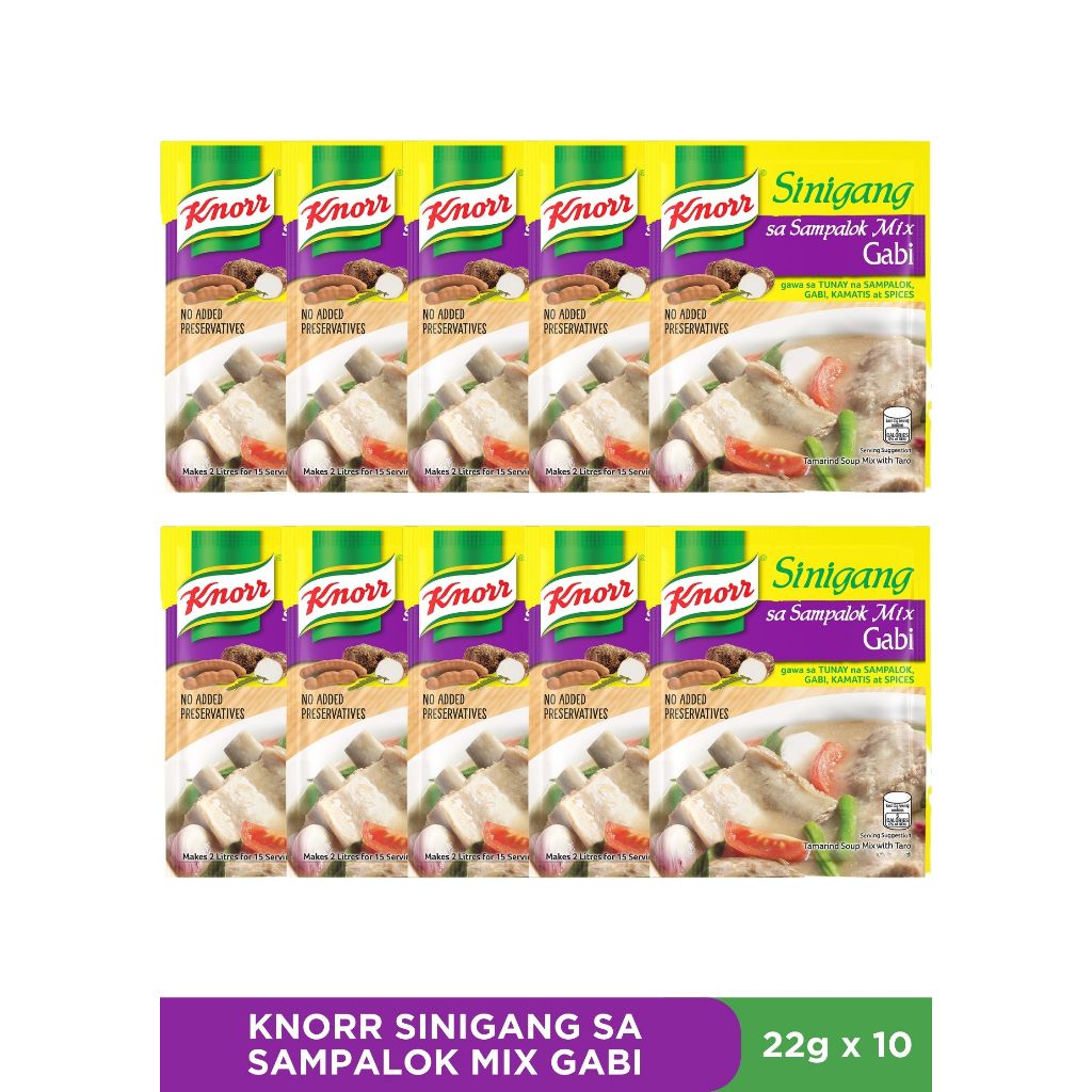 KNORR Sinigang Sa Sampalok Mix with Gabi (44g | 22g) [SG] | Shopee