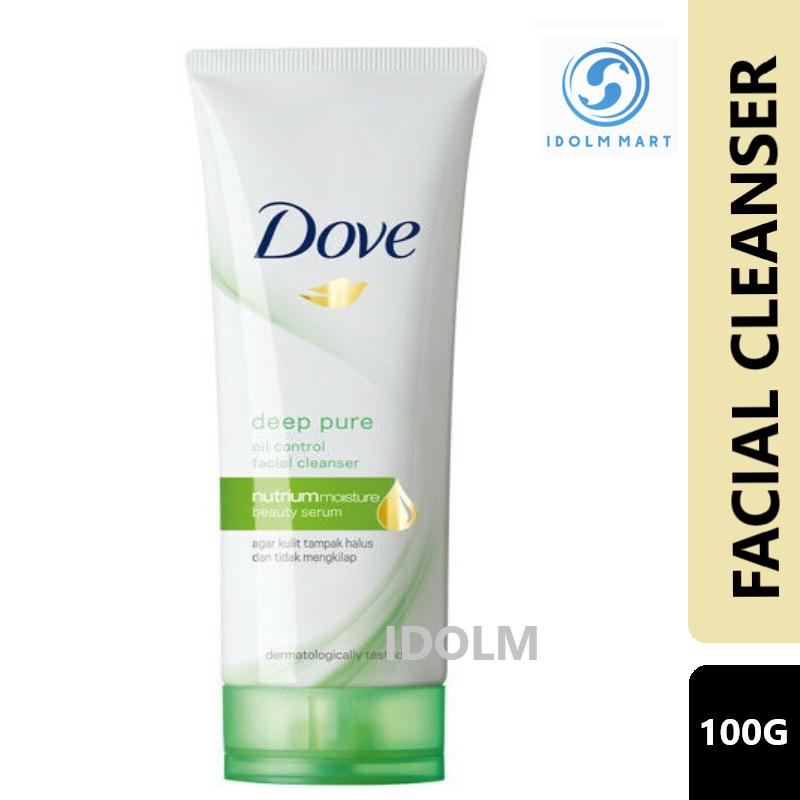 Dove Facial Cleanser Deep Pure 100g Shopee Singapore