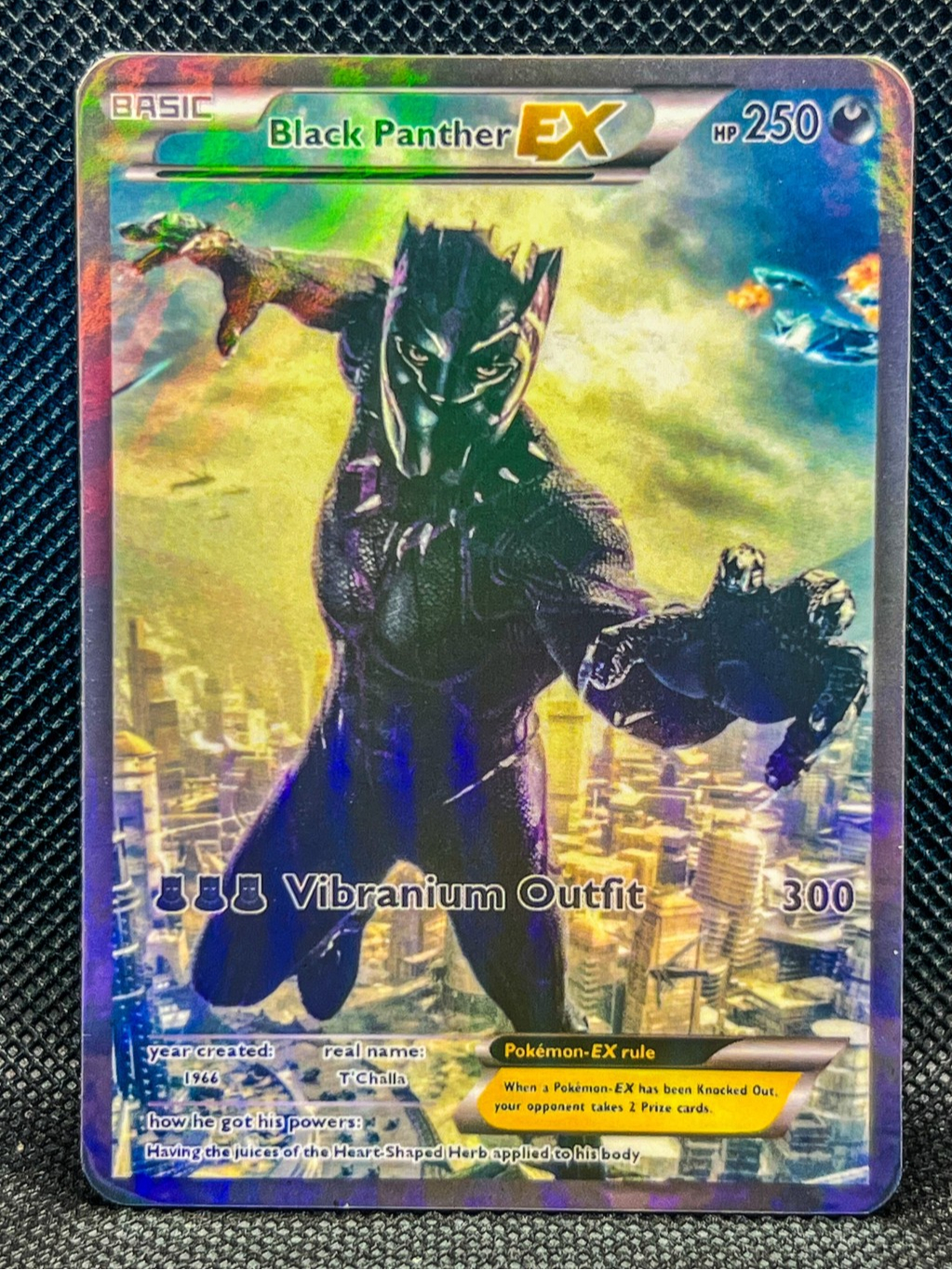 Marvel: Black Panther EX Pokemon Holographic Card | Shopee Singapore