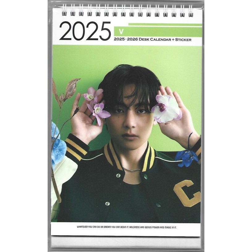 BTS V Photo Calendar 2025 & 2026 KPOP 202406 Shopee Singapore