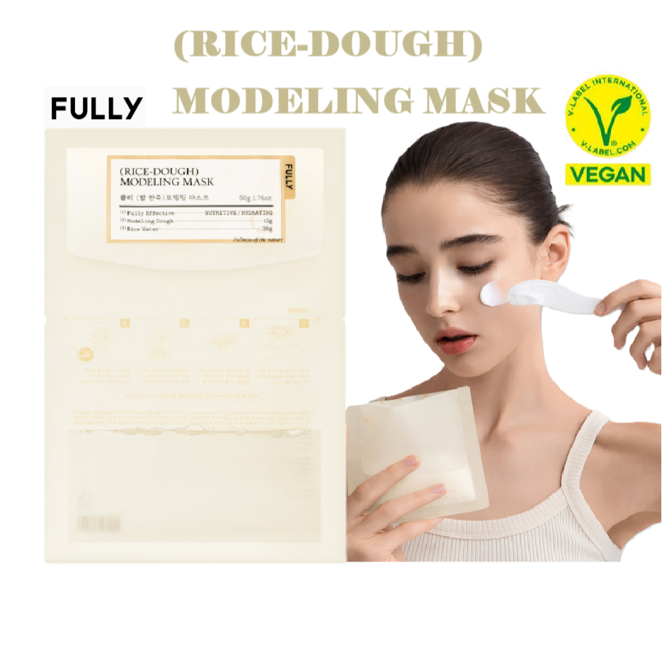 [Fully] Vegan Rice Dough Modeling Mask (1Pack*4ea) | Shopee Singapore