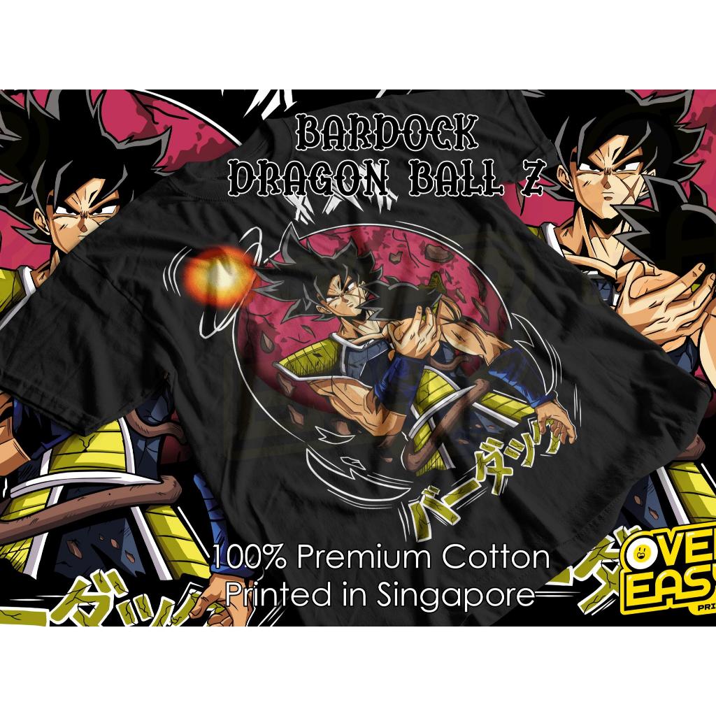 Unisex 100% Premium Cotton T-Shirt Printed in Singapore Bardock Dragon ...