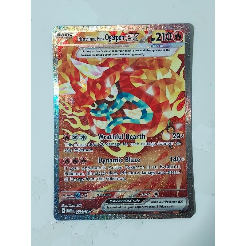 Pokemon hearthflame mask ogerpon ex special illustration rare SIR ...