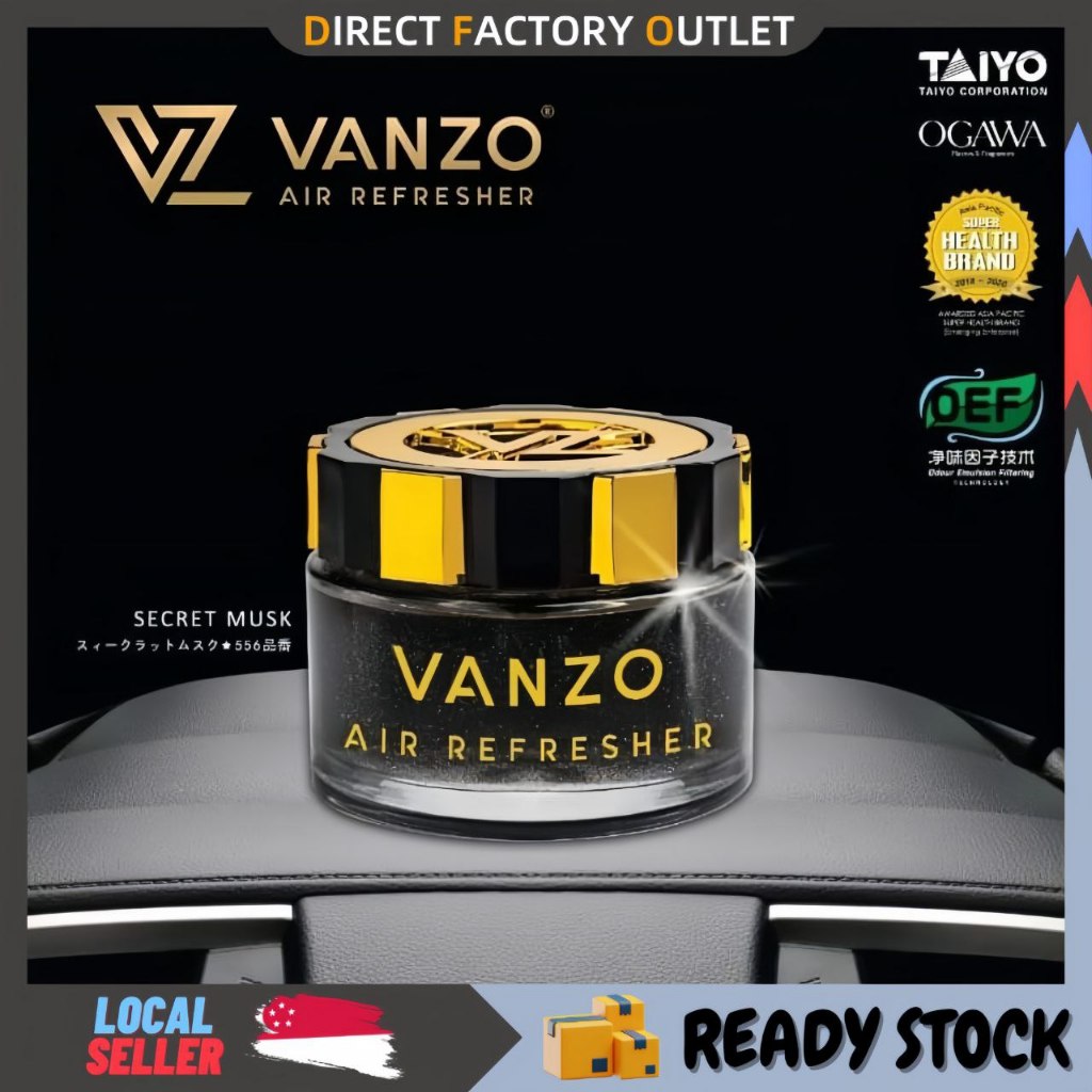 Vanzo High-Quality Car Air Freshener 65ml Secret Musk, Velvet
