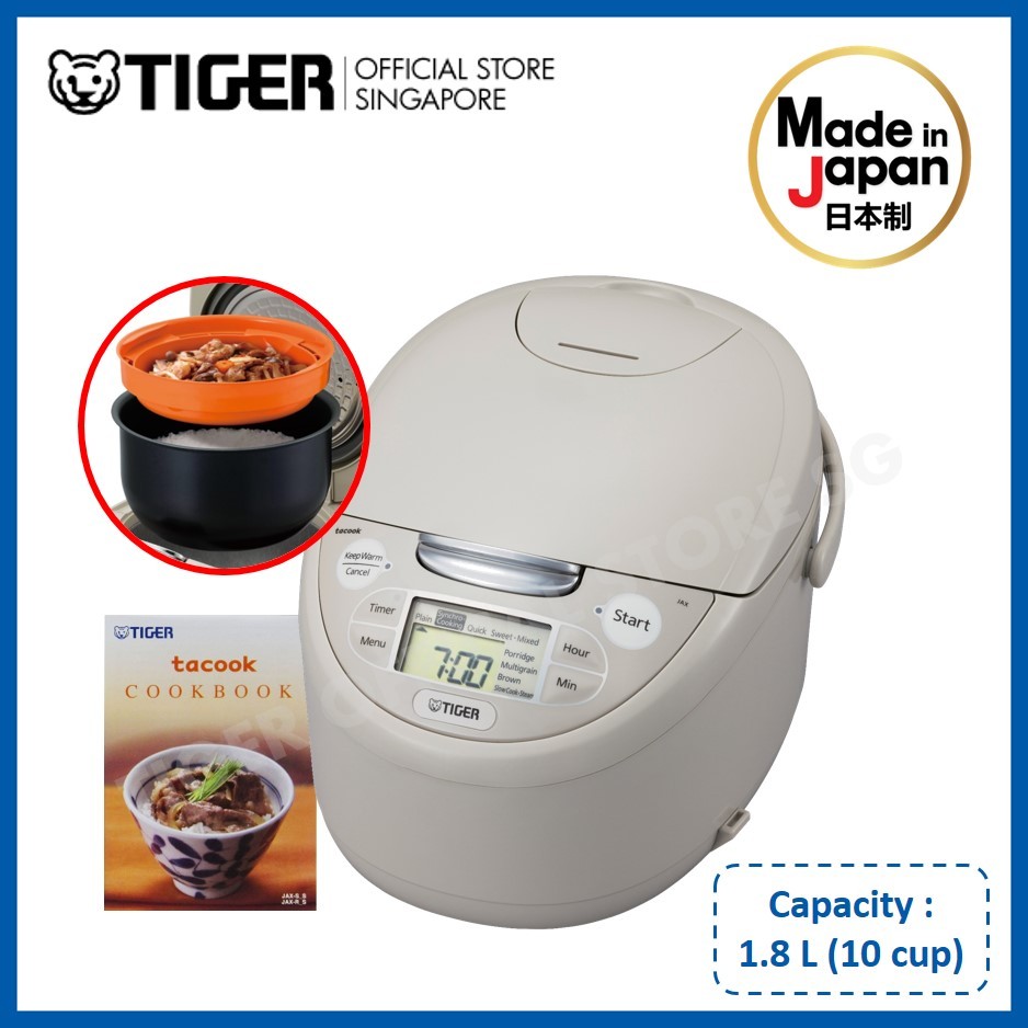 Tiger 1.8L Microcomputerized tacook Rice Cooker - Made In Japan - JAX ...