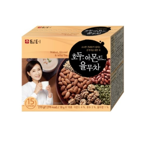 [Damtuh] Walnut Almond Job`s Tear Tea 18gx15 담터 호두 아몬드 율무차 | Shopee ...