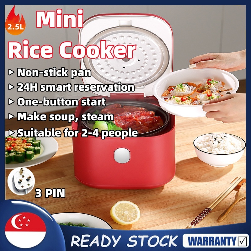 SG[READY STOCK] 2.5L Smart Rice cooker Small Mini Rice Cooker Non Stick ...