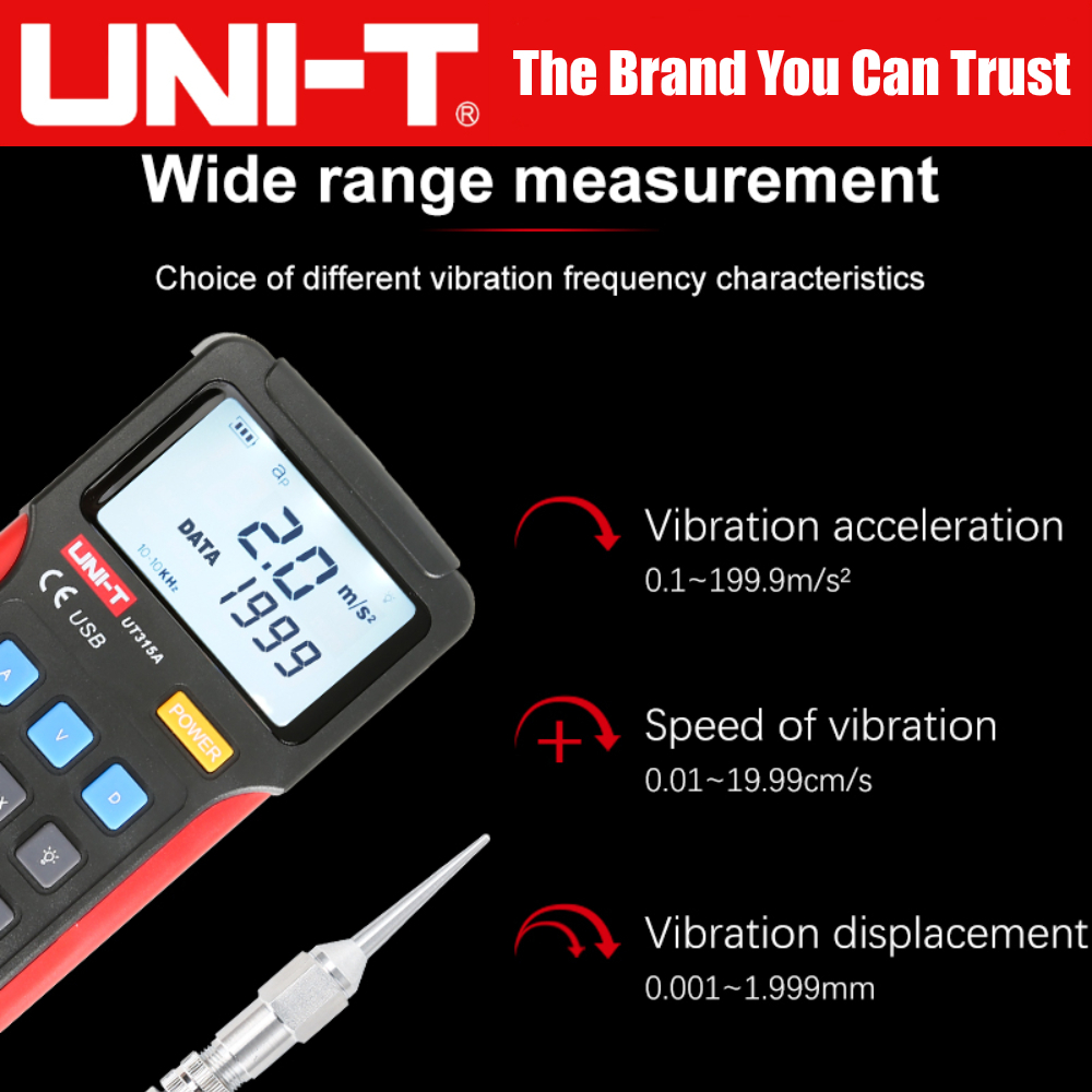 UNI-T UT315A Vibration Tester | Shopee Singapore