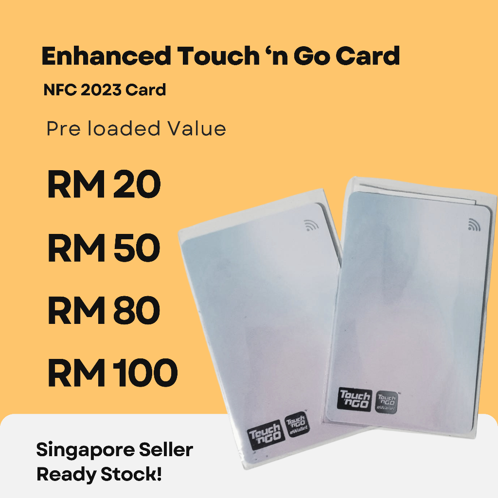 SG SELLER | Enhanced Touch n Go NFC 2023 Card | Preloaded Value | JB ...