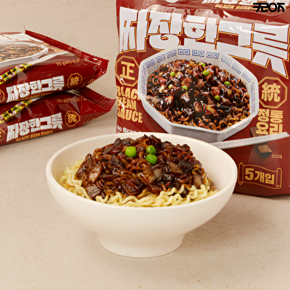 [Pulmuone] Vegetable Oil Jjajang Noodles 620g main image 1