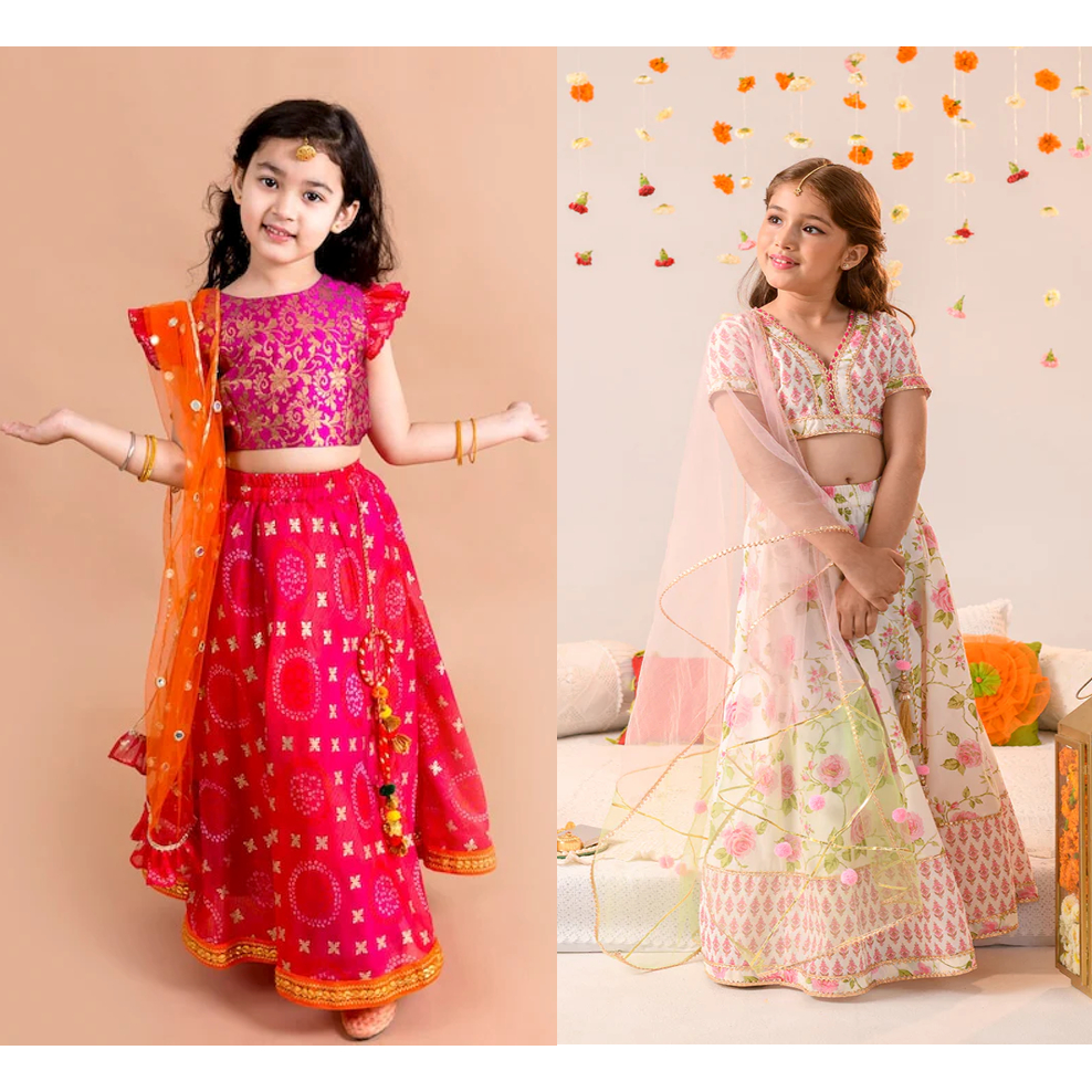 [New Design] SG Local Seller Diwali Indian Traditional Kids Costumes ...