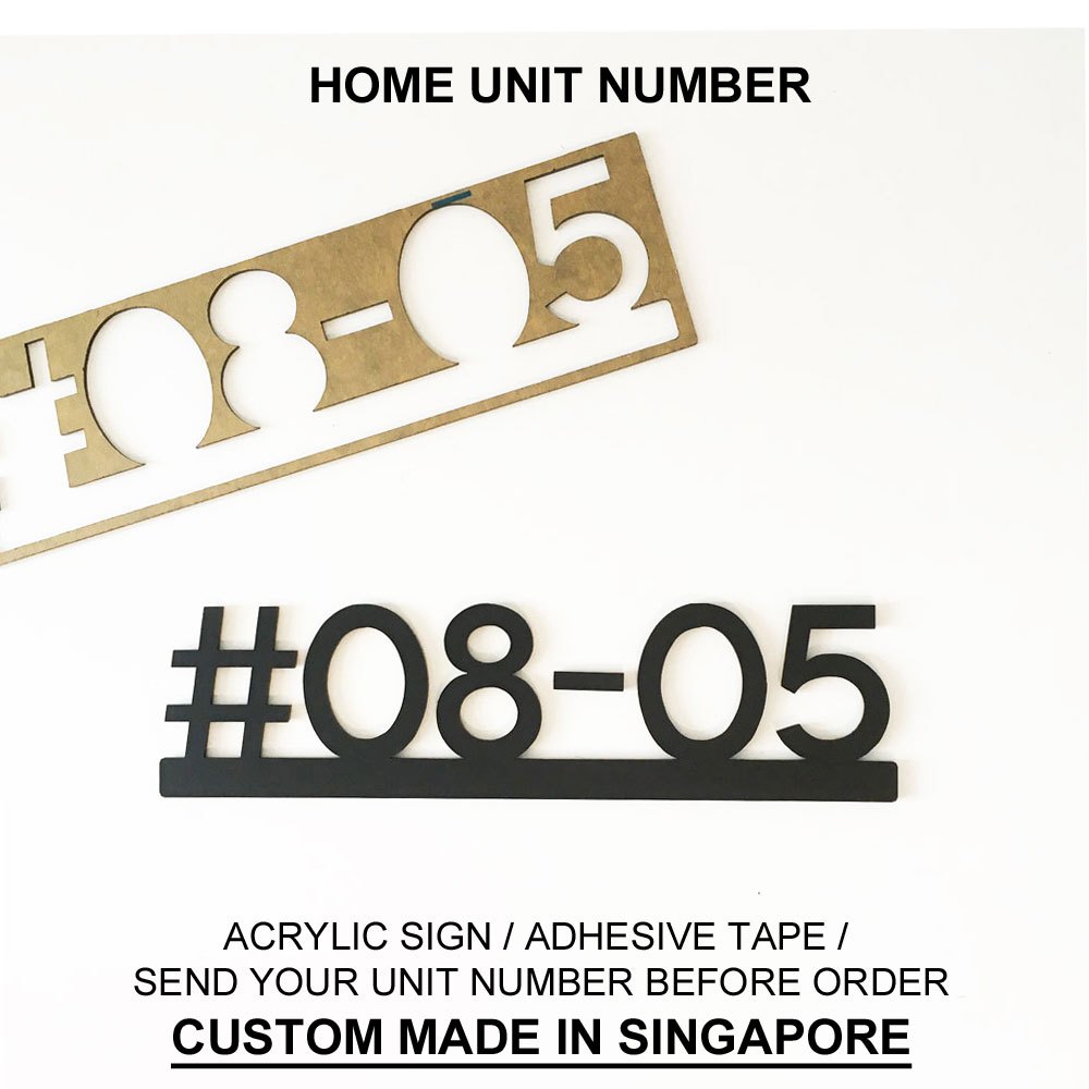 BAR - 26cm x 7cm [LM] - House unit number, HDB Unit Number, Home Unit ...