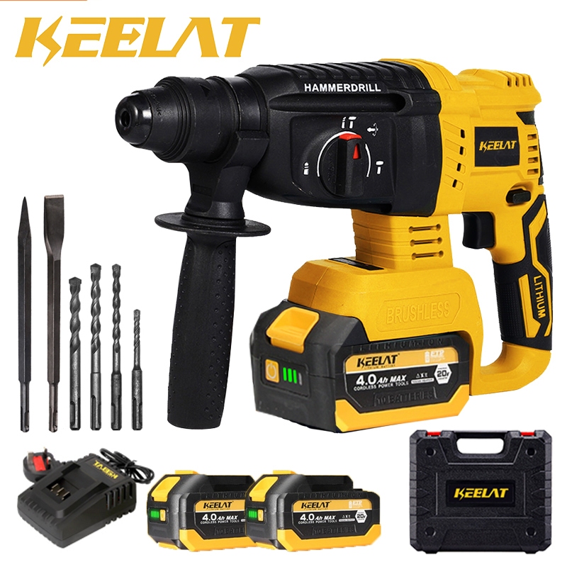 KEELAT KWHD001 Electric Cordless Brushless Hammer 800W Impact Drill ...
