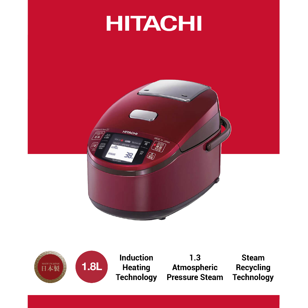 Hitachi Made In Japan IH Rice Cooker 1.8L RZ-KV180YS | Shopee