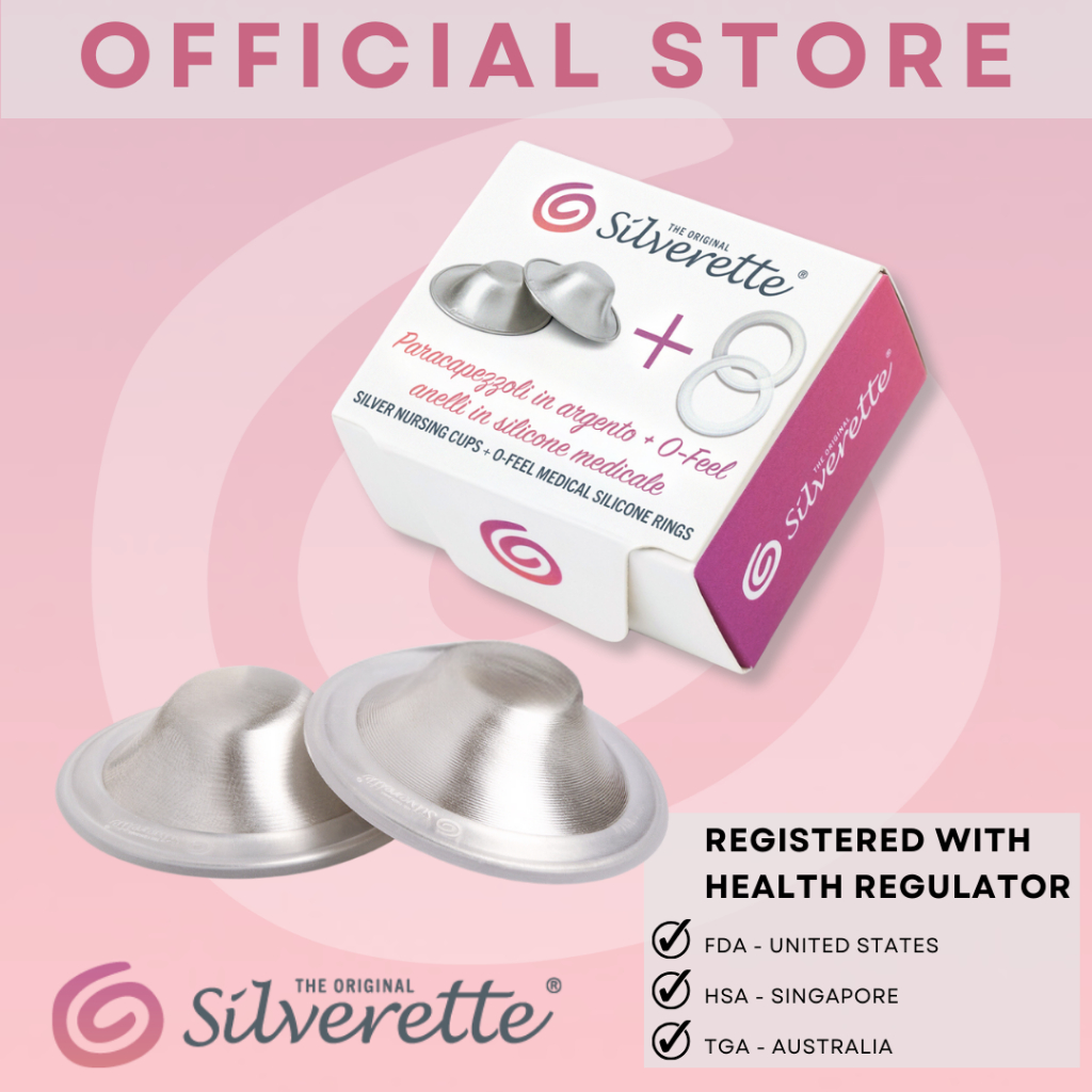 Silverette Regular with O-feel Ring - Nipple Shield/Nursing Healing Cup ...