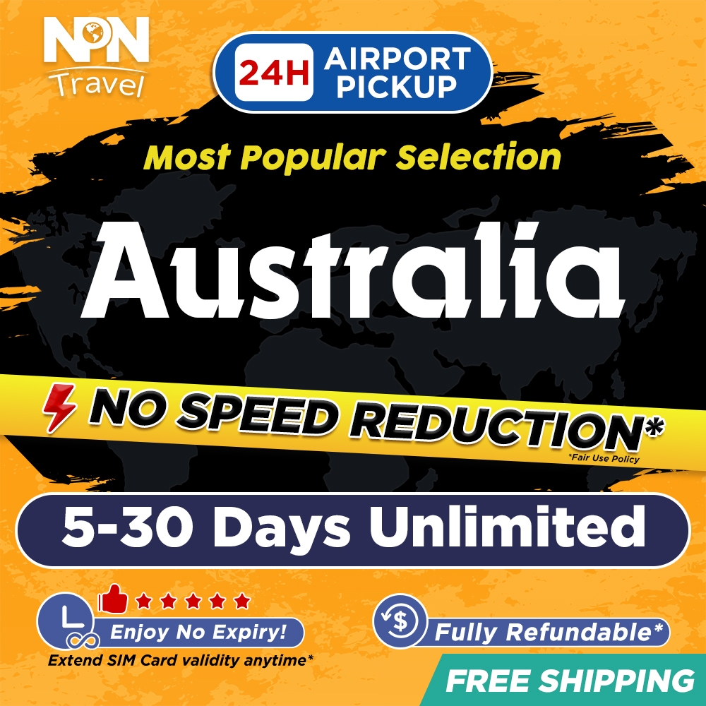 Australia SIM Card Ultra 530Days Daily 500MB3GB Unlimited Instant