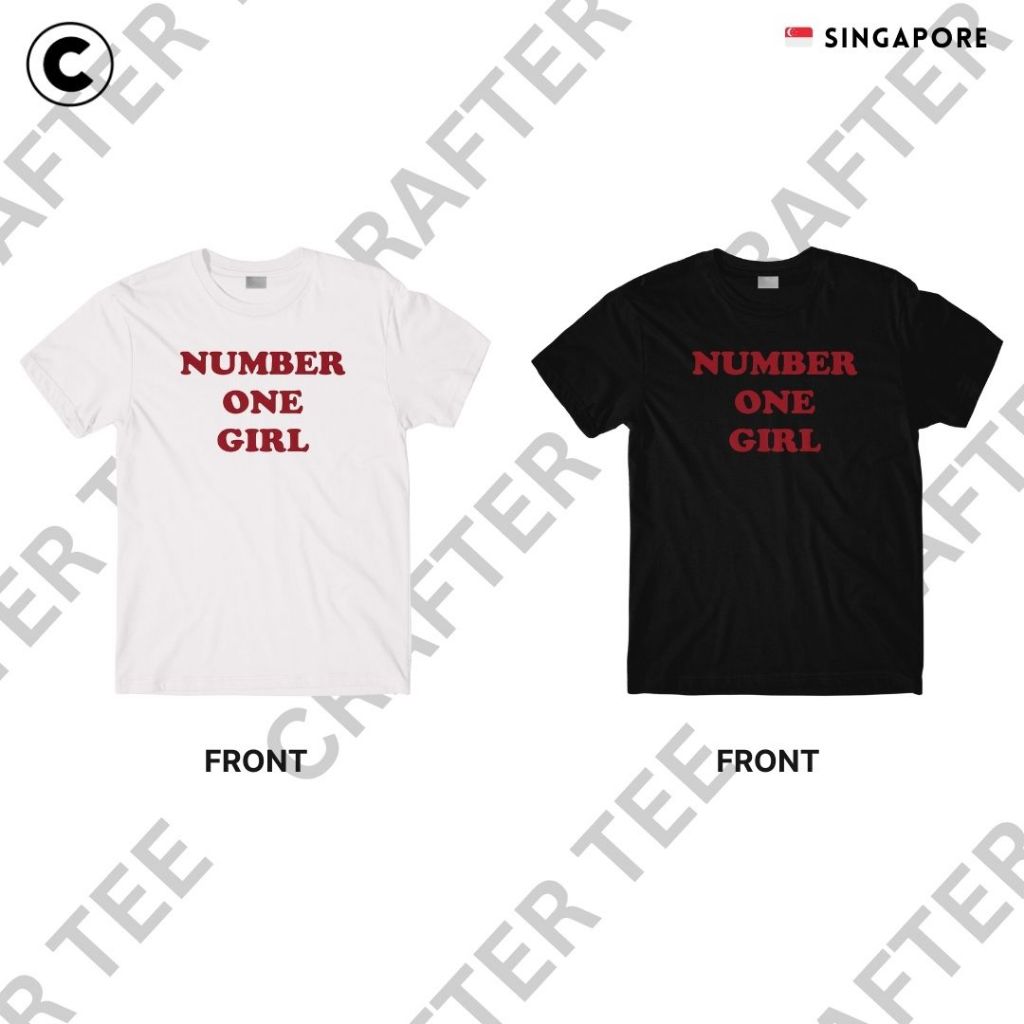 ROSÉ - number one girl Custom Print T-shirt (Singapore 3-5 Days