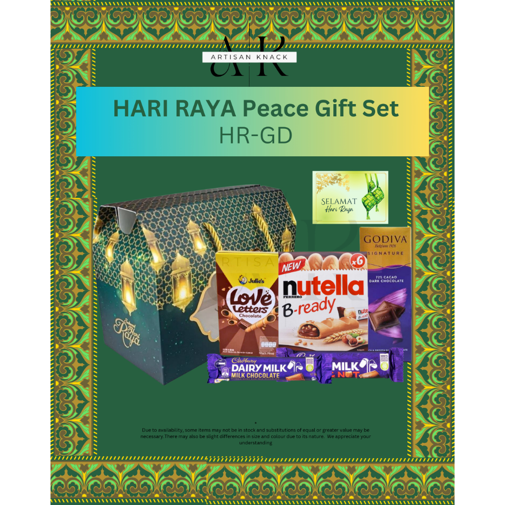[HARI RAYA Gift Box] HARI RAYA Peace Gift set HR-GD (HALAL) - Comes ...