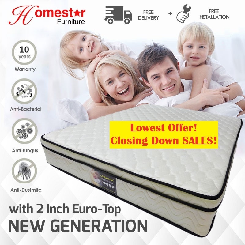 CHEAPEST NEW GENERATION BONNELL SPRING BED MATTRESS WITH 2 INCH EURO ...