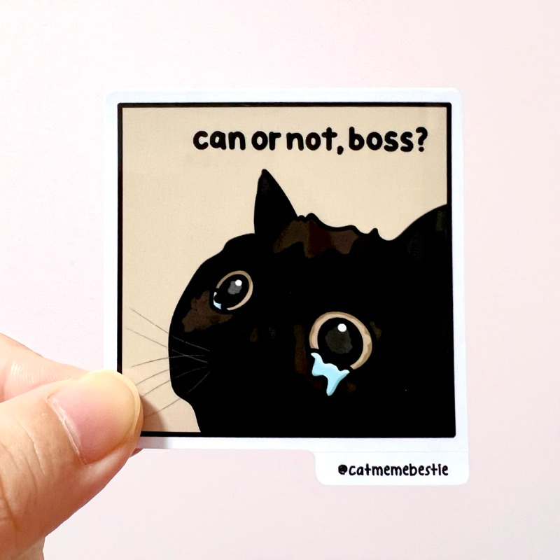 (SG) Corporate Humor Cat Meme Sticker 