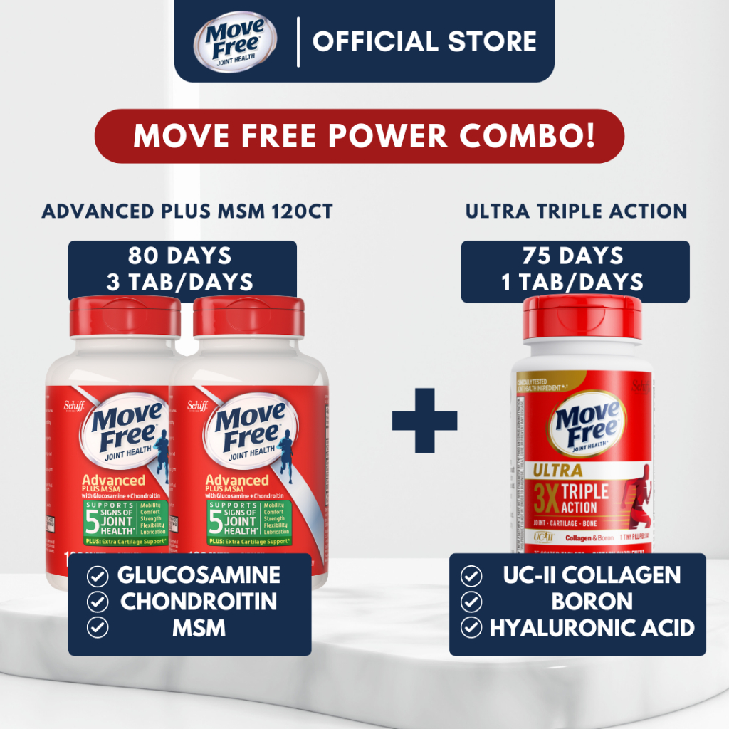 Move Free Joint Health Power Combo (Advanced Plus MSM Glucosamine ...