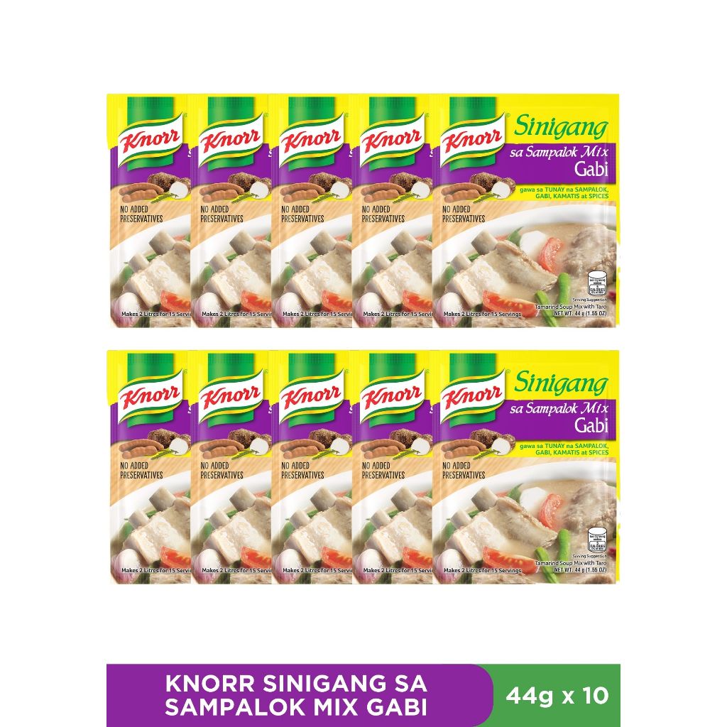 KNORR Sinigang Sa Sampalok Mix with Gabi (44g | 22g) [SG] | Shopee