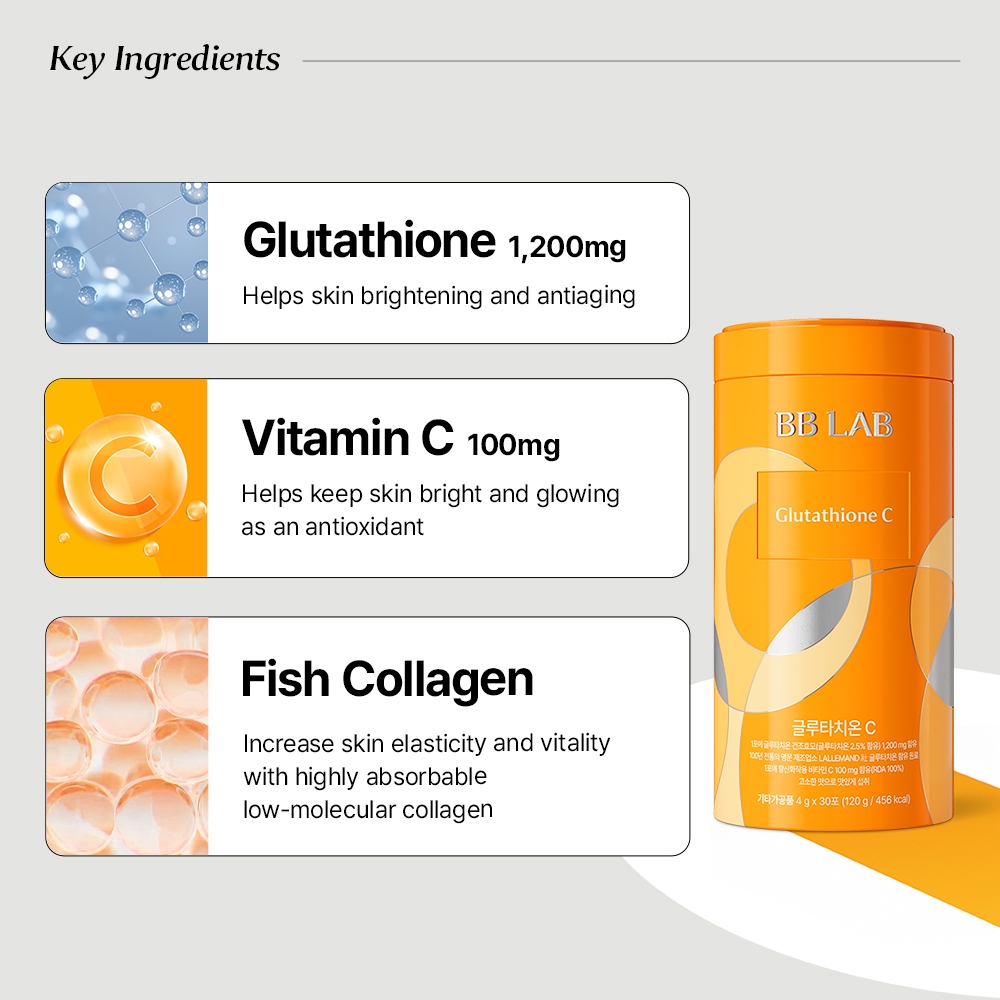 bb lab glutathione c ingredients Intensive Collagen W 2g*30sticks BB LAB Glutathione Max Powder