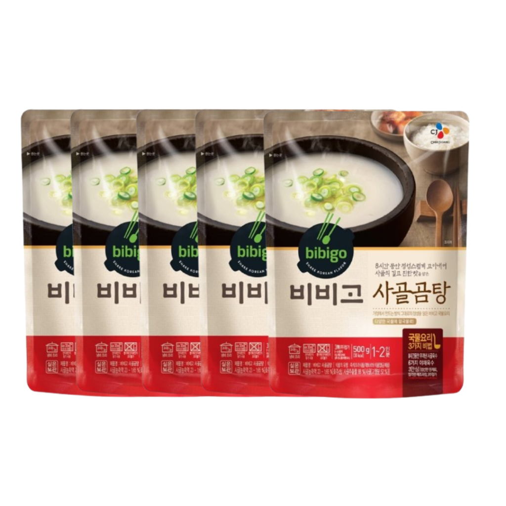 [CJ] Bibigo Beef Bone Soup 500g x 5 packs / CJ 비비고 사골곰탕 500G x 5 팩 ...