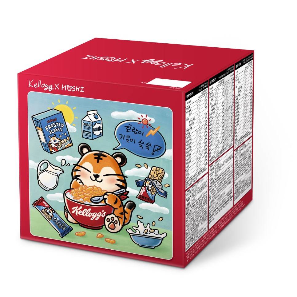 kellogg's x seventeen hoshi package box drawing card ] large