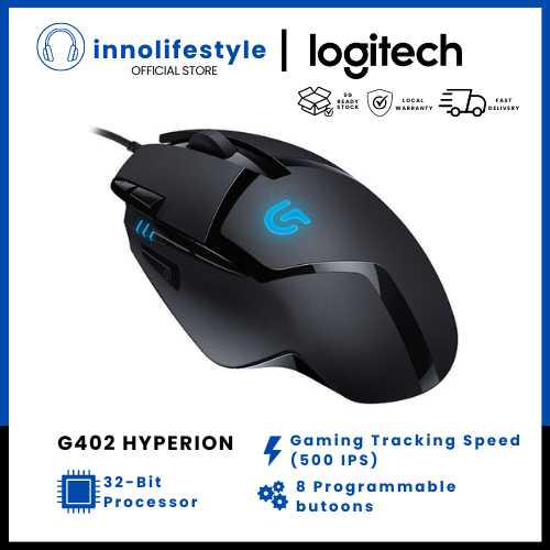 LOGITECH G402 HYPERION FURY FPS GAMING MOUSE (2Y WARRANTY) | Shopee ...