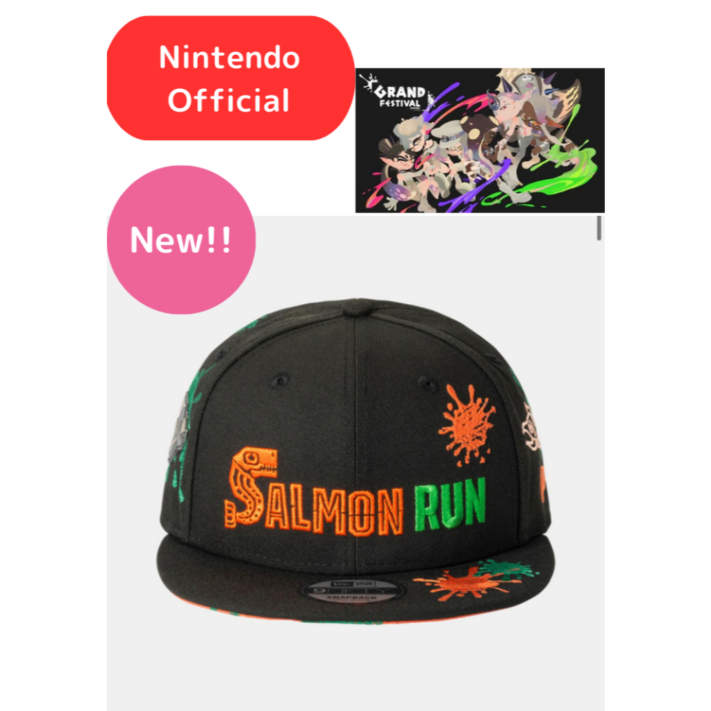 Nintendo Splatoon 3 NEW ERA Cap SALMON RUN new item[Direct from